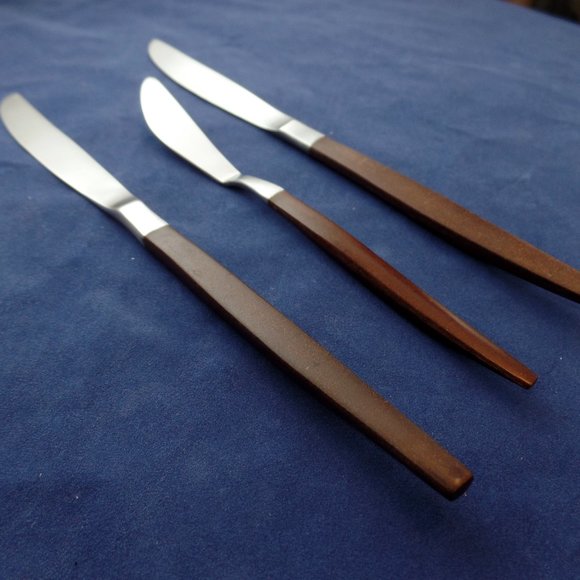 Ecko Eterna Canoe Muffin Set Of two Knives One Spreader - Picture 2 of 7